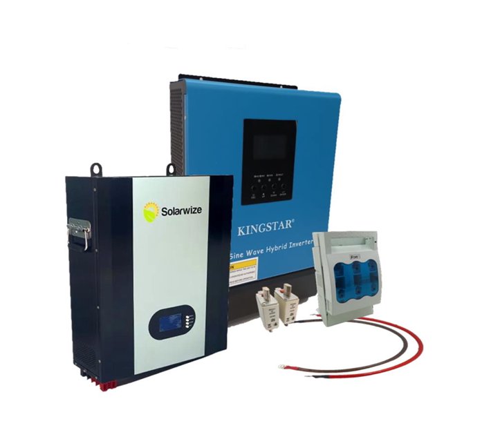 Someone’s in a Makro Solarwize Backup Power Kit 3.5KVA Hybrid inverter 24 Volt 2.9Kw 120Ah Li