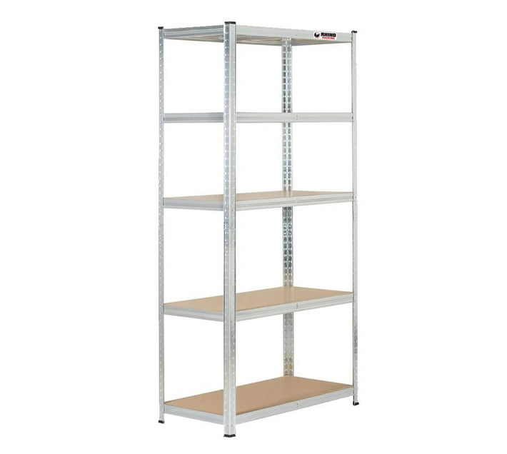 Rhino Racking 180x120x45cm 5 Tier Boltless Storage Steel&MDF Shelving ...