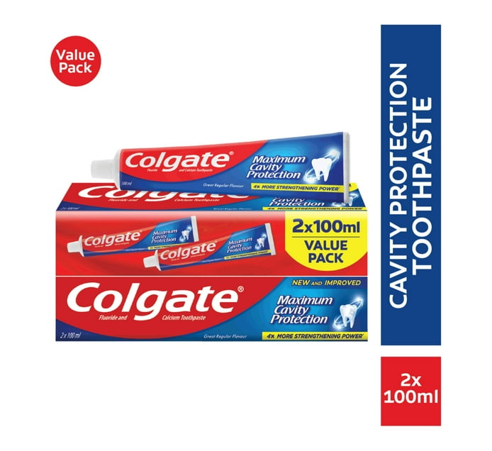 Colgate Toothpaste Regular 2 pack (100ml) | Makro