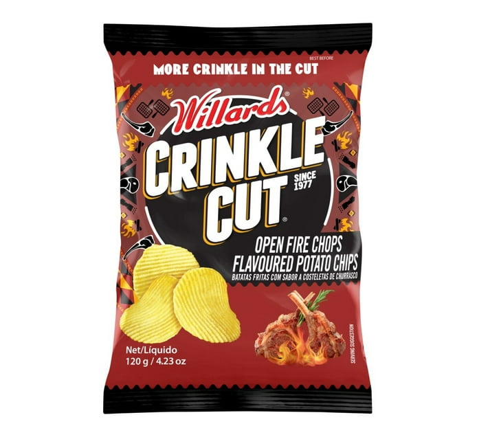 Willards Chips Open Fire Chops (20 x 120g) | Makro