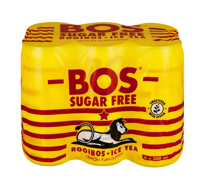Buy Bos Sugar Free Lemon Flavoured Rooibos Ice Tea 6 x 300ml in Bulk ...