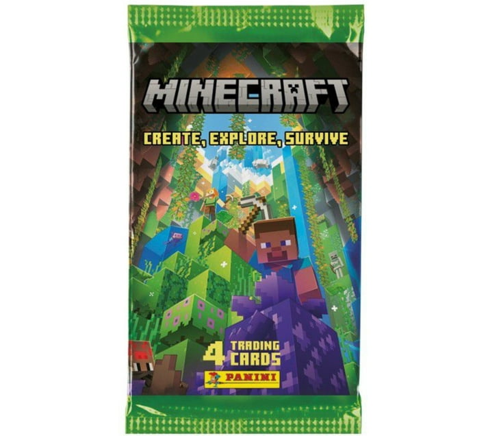 Panini Minecraft 3 Booster Pack (4 Cards Per Pack) Paper Creativity