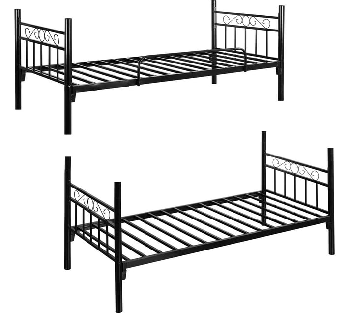 AFRISINO IMPORTS Double Bed Finish Colour Black Delivery Condition Knock Down