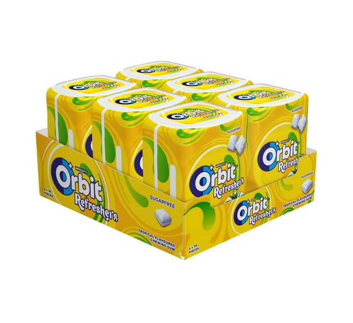 Buy Orbit Chewing Gum Tropical (6 x 30 ea) in Bulk | Makro Business