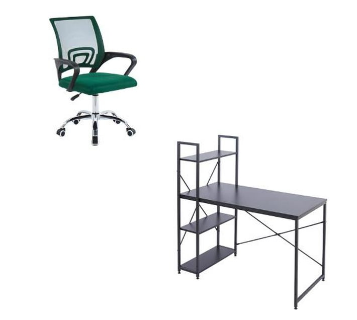 Someone’s in a Makro Work Space Combo Artiss Office Chair + Computer