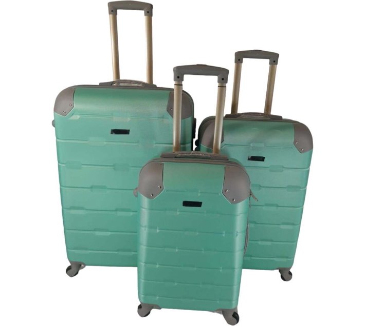 Sastro 3 Piece Hard Outer Shell Luggage Set Protected EQ1Z Checkin