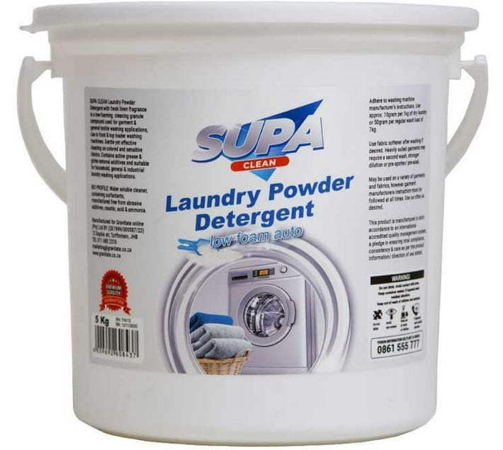 SUPA CLEAN Laundry Powder Detergent Auto 5kg Detergent Powder 5 kg Makro