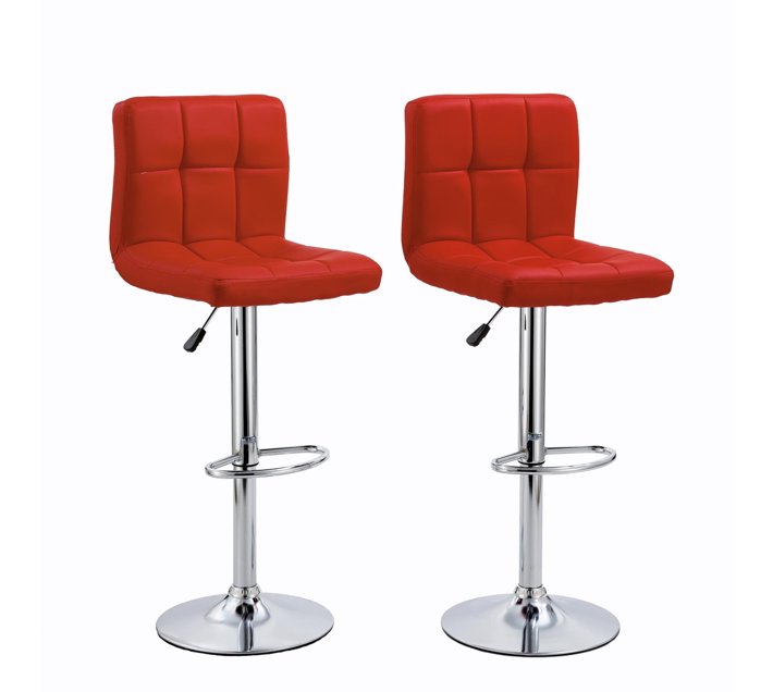 Someone’s in a Makro Bar Stool / Kitchen Chair Set of 2 CRB10 Red Mood