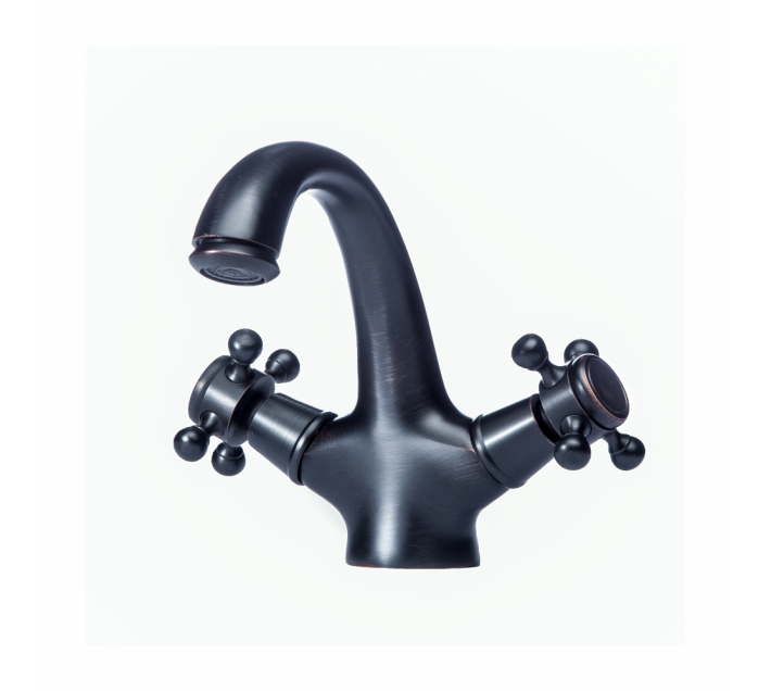 Trendy Taps Premium Quality Blackened Brass Dual Bathroom Hand Mixer