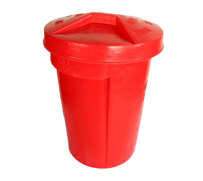 Someone’s in a Makro 85 Litre Plastic DustbinWaste Bin with Lid Red Mood