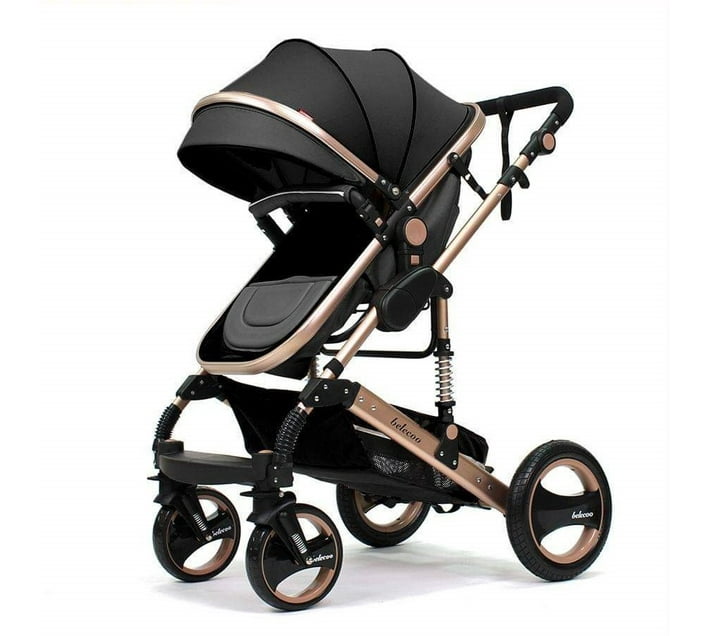 Belecco TotlandZA Belecoo Q3 2 IN 1 Stroller Pram 5 Black Makro