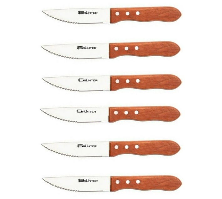 Someone’s in a Makro Grunter Steak Knives with Wooden Handles Set of