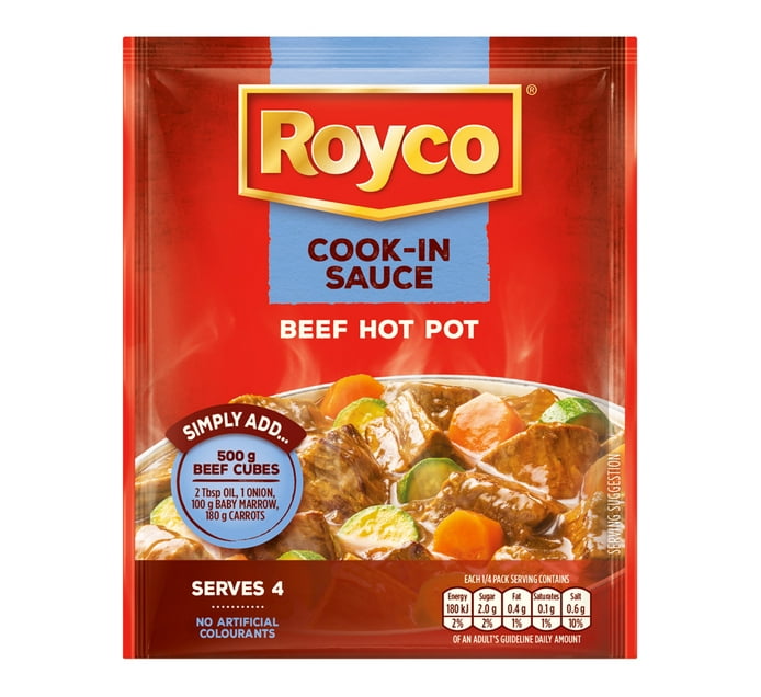 Buy Royco Dry Cook-in-sauce Beef Hot Pot (1x48g) in Bulk | Makro Business