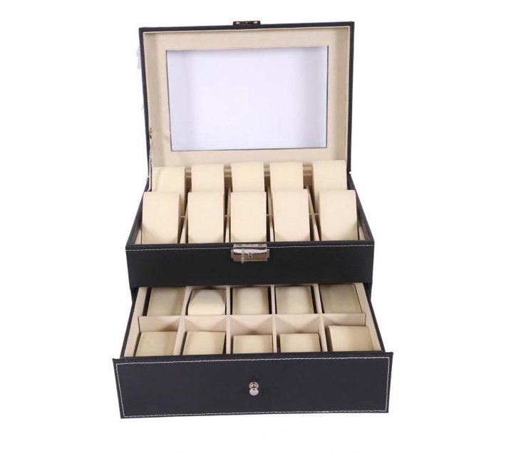 Someone’s in a Makro Hazlo PU Leather Watch Display Storage Case Box