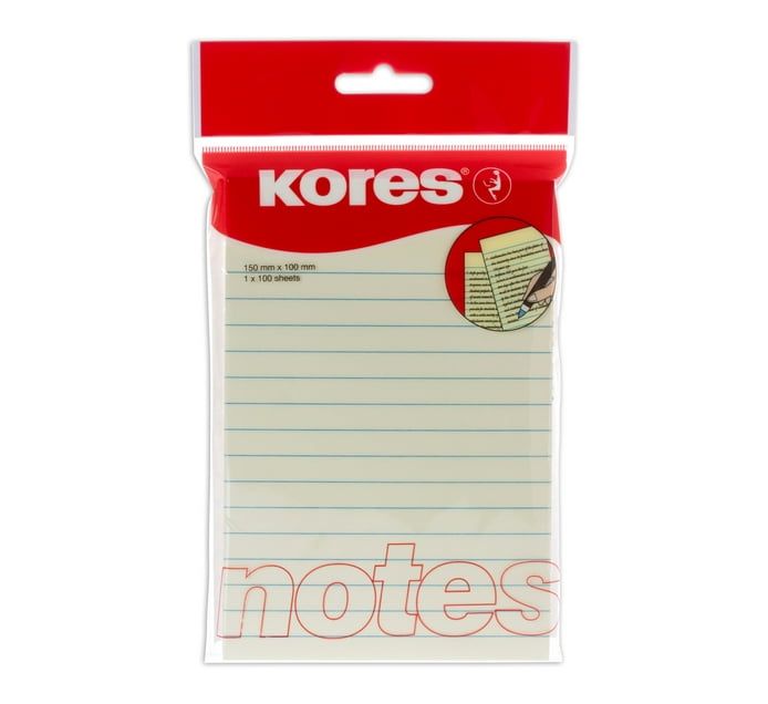 Kores Sticky Notes Buy Kores Notes 1 x 100 Sheets 150mm x 100mm in Bulk | Makro Business