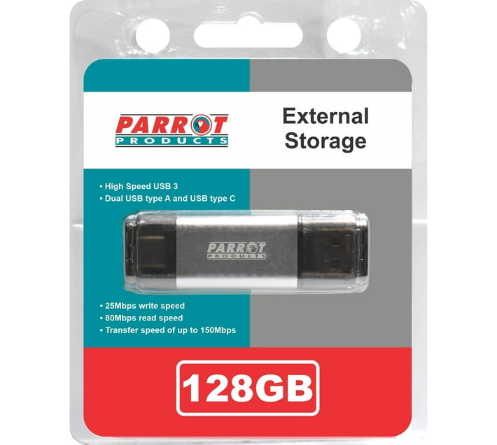 Someone’s in a Makro EXTERNAL STORAGE USB 3 TYPE A + USB C 128GB FLASH