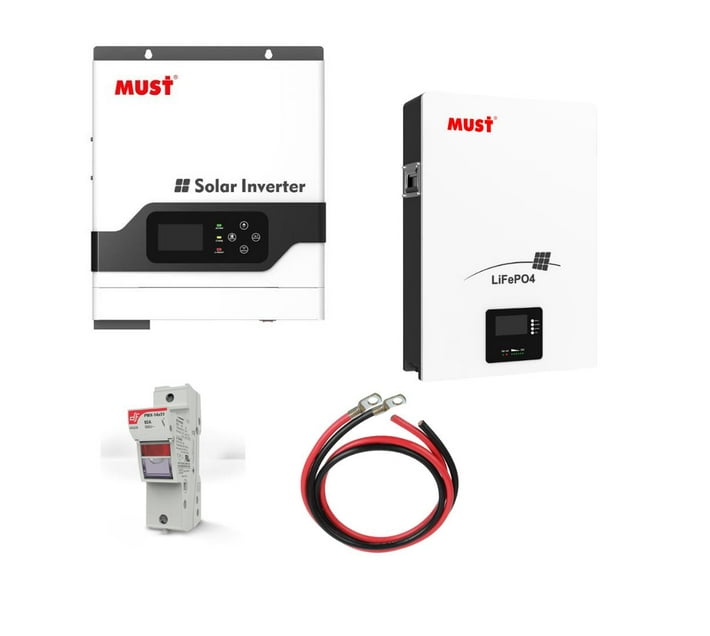 Someone’s in a Makro 3kW Must Hybrid Inverter & 2.56kWh Must Lithium Ion Battery (100Ah) Mood
