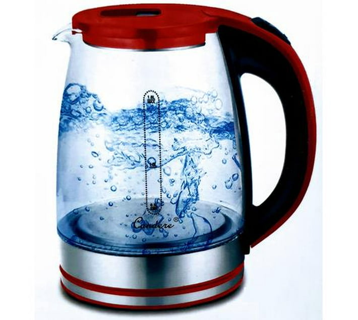 Someone’s in a Makro Cordless Electric Glass Kettle 2 Litre Red Mood