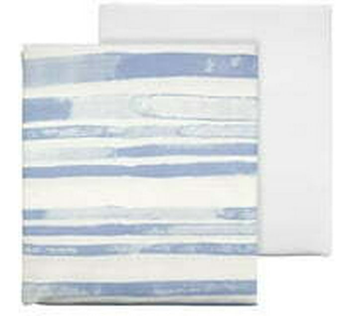 easyhome King Cotton Duvet Cover (White, Blue) Makro