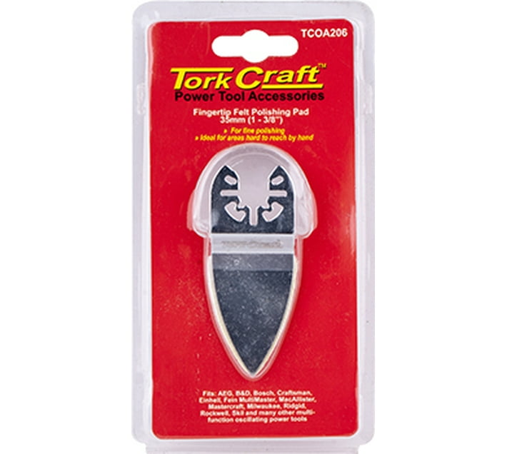 Quick Change Base & Arbor 35mm Fingertip Felt Polishing Pad Makro