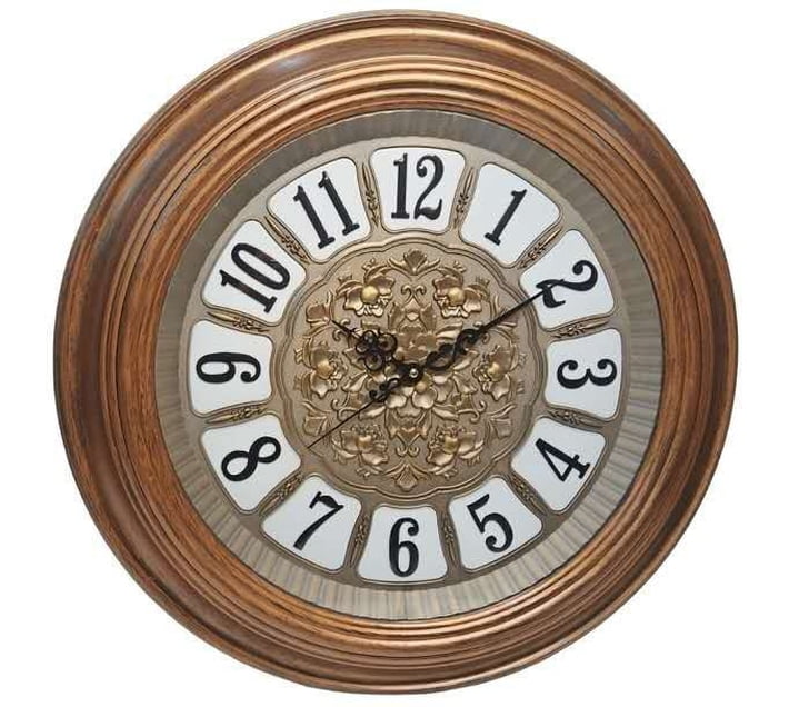 Clock 60 Buy Generic Analog 60 cm X 60 cm Wall Clock (Brown, With Glass ...