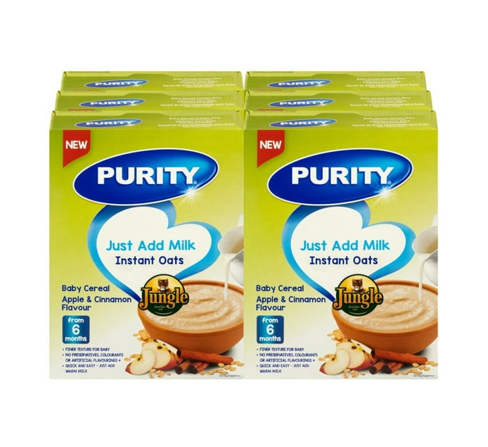 Purity Instant Buy Purity Baby Instant Oats Apple & Cinnamon (6 x 250g) in Bulk ...