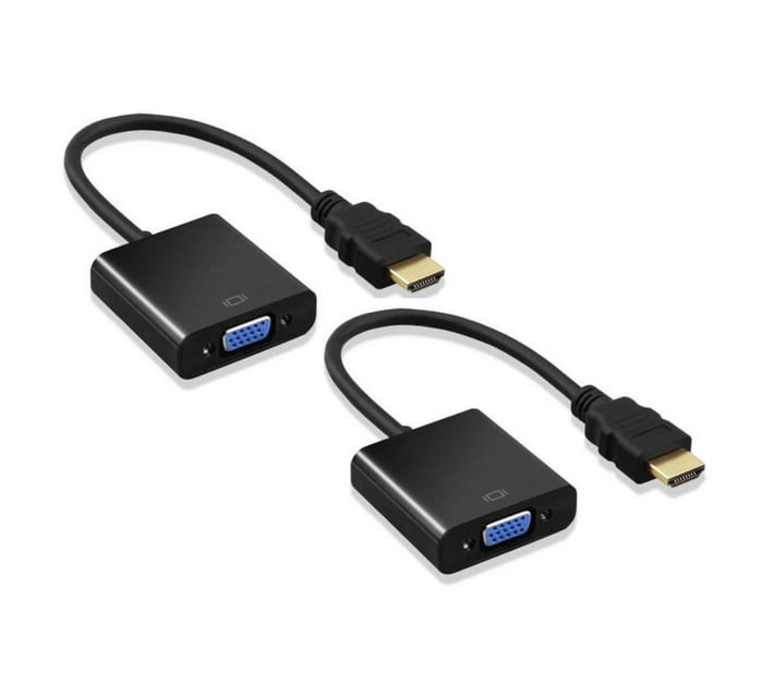 HDMI to VGA Adapter Cable 2 Pieces Makro