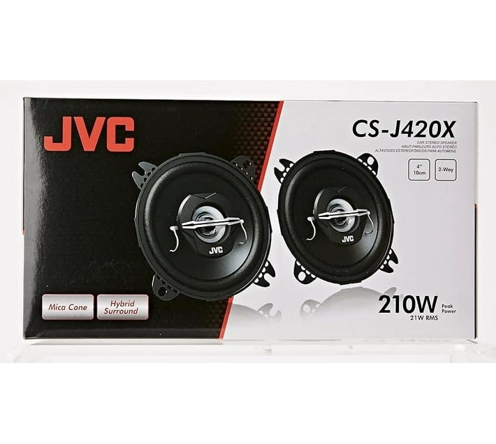 JVC CS-J420X Coaxial Door Mounted Round Car Speaker (210 W) | Makro