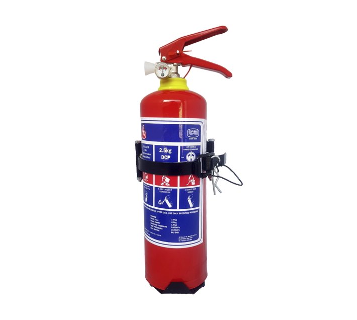 2.5kg DCP Fire Extinguisher with Heavy Duty Bracket Makro