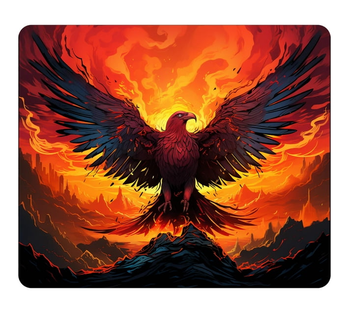 Someone’s in a Makro Mouse Pad - Pop art Peculiar Phoenix Pixel art ...