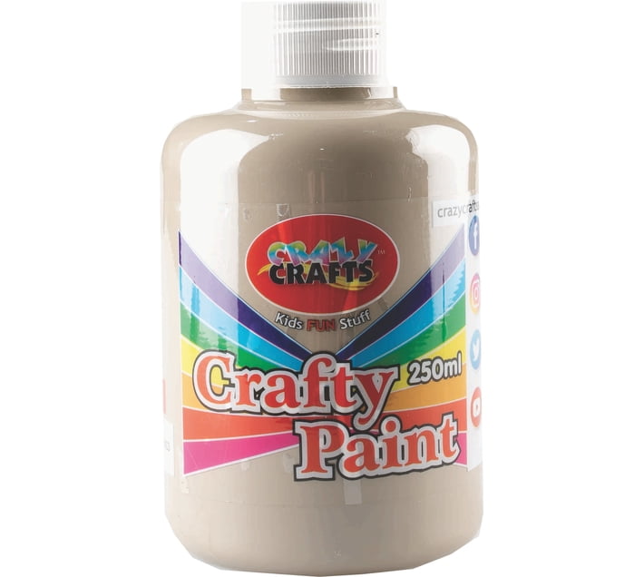 CRAZY CRAFTS Crafty Paint Concrete 250ml (Set of 1, Concrete) | Makro