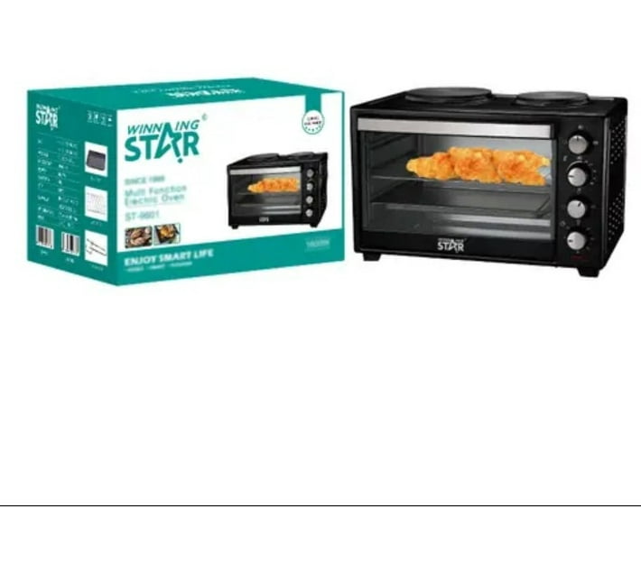 winning star 40L Oven Electric Coil Stove (2 Burner) Makro