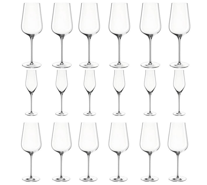 Someone’s in a Makro Leonardo Champagne, Red & White Wine Glasses x 6