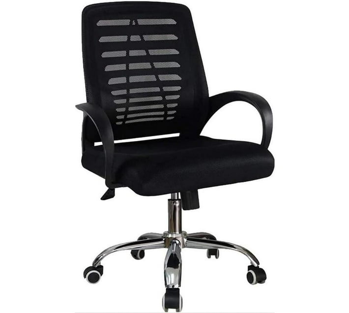 253 Black Single Ergonomic Office Chair with Armrest Makro