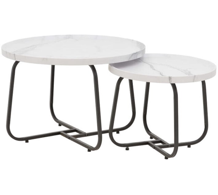 ST CW-24 Solid Wood Side Table (Finish Colour - White, Pre-assembled ...