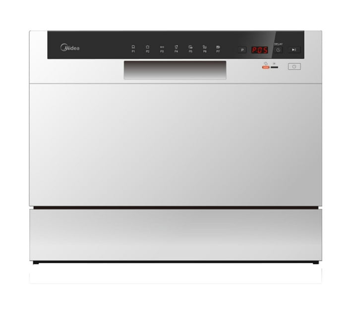 Midea 6 Place Countertop Dishwasher White Makro