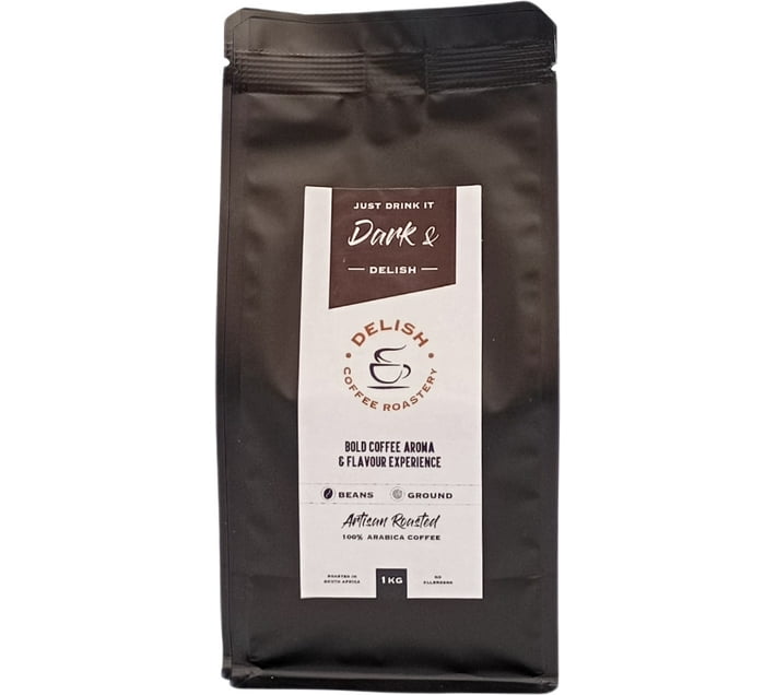 Delish Coffee Roastery Dark & Delish 250g Ground Roast & Ground Coffee