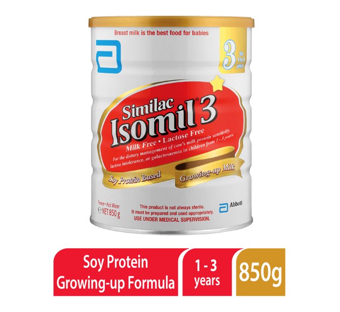 Isomil Infant Soya Formula 3 (1 x 850g) Makro
