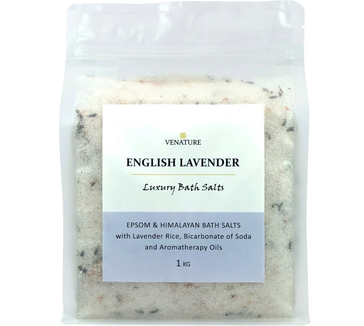 Venature English Lavender Luxury Bath Salts 1KG (1000 g) Makro