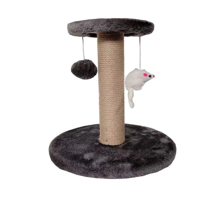 Someone’s in a Makro Pet Cat Climbing Tree Scratching Post with Mouse