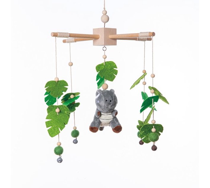 Someone’s in a Makro Baby Cot Mobile Crib Bells Jungle Mood