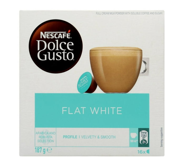 Nescafe Dolce Gusto Capsules Flat White (1 x 112256g) Makro