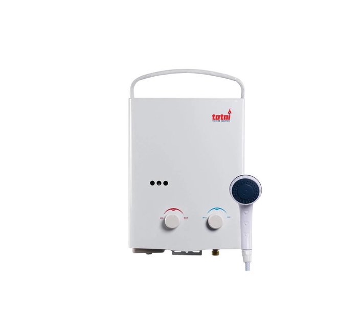 Someone’s in a Makro Totai Camping Gas Water Heater (5L) With Shower