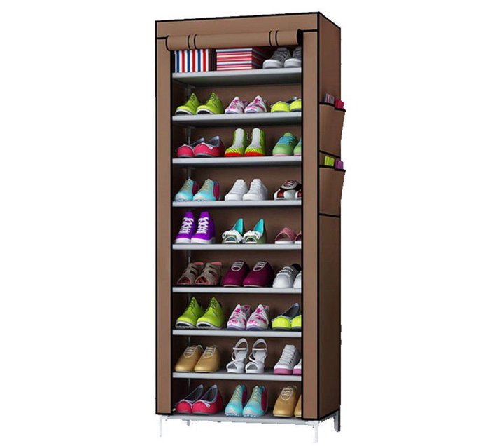 Someone’s in a Makro ZS Multipurpose Portable Folding Shoe Rack 9