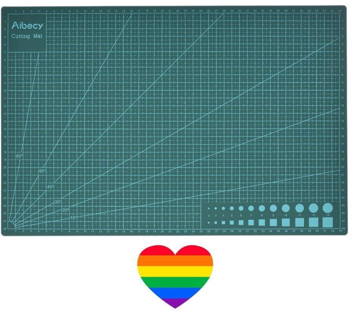 The Good Sport Craft DIY Durable Multifunctional Cutting Mat & Heart ...