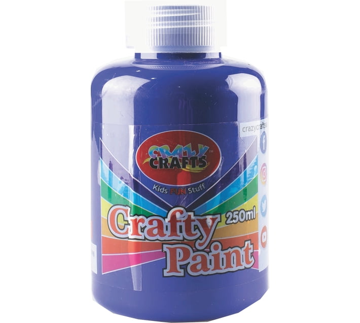 CRAZY CRAFTS Crafty Paint Marine Blue 250ml (Set of 1, Marine Blue) | Makro
