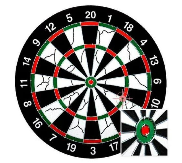 Someone’s in a Makro Phronex Flocked Large Dart Board Game size 15 and