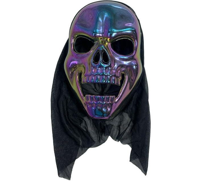 jm Skeletor Inspired Rainbow Halloween MaskS Costume Wear (Multicolour ...