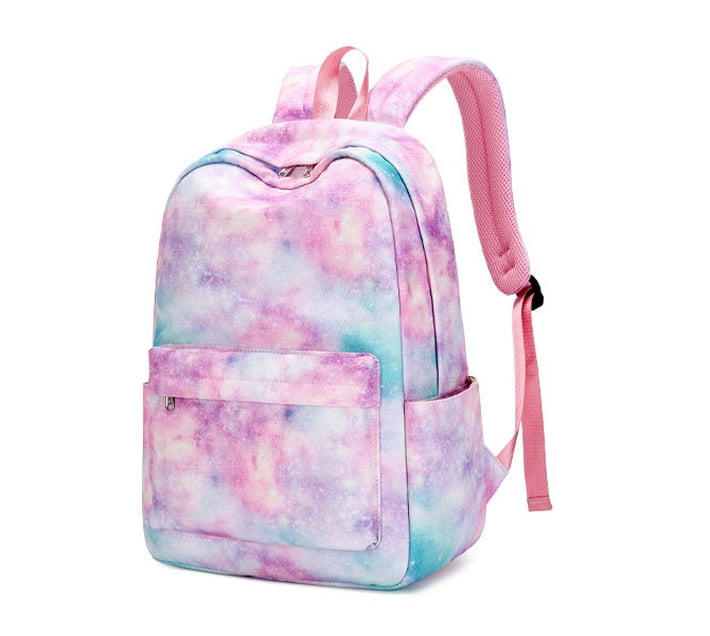 Someone’s in a Makro Student Tie-dye Backpack – Pearly Pink Mood