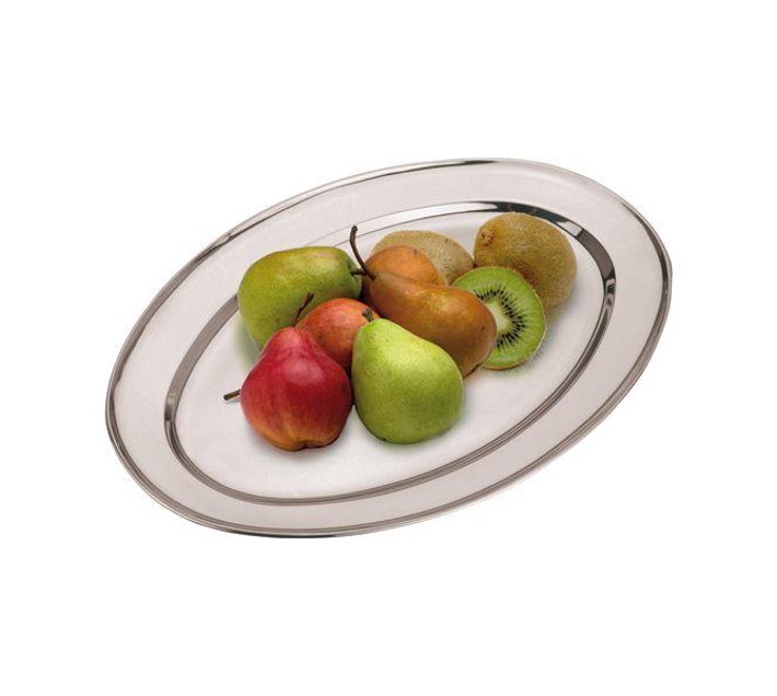 Someone’s in a Makro Excellence Homeware Serving Plate, Stainless Steel 18x10cm Mood
